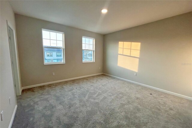 view of carpeted empty room