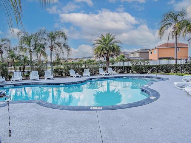 view of pool with a patio area