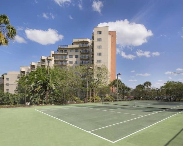 view of sport court