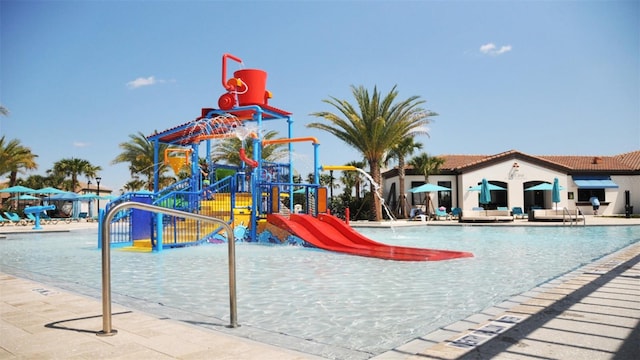 view of jungle gym