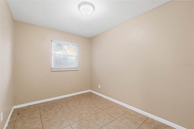 view of tiled spare room