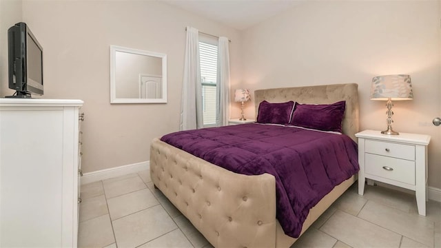 view of tiled bedroom