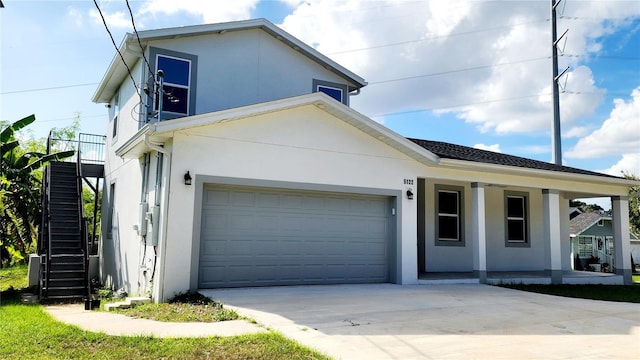 view of front of property with a porch