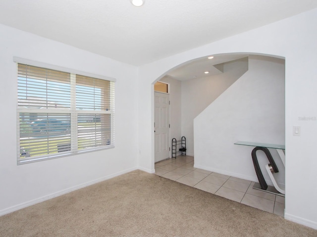 view of tiled empty room