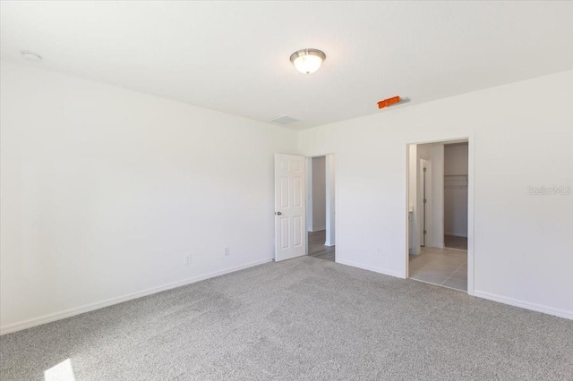 view of carpeted empty room