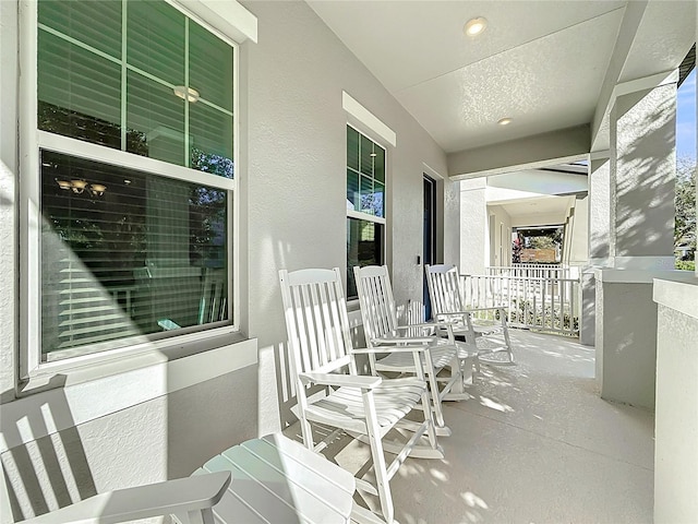 view of patio / terrace with a porch