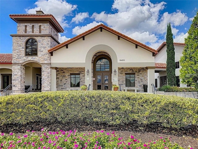 view of mediterranean / spanish house