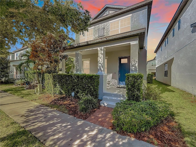 view of front facade with a porch