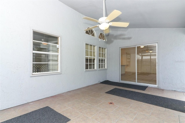 view of patio / terrace with ceiling fan