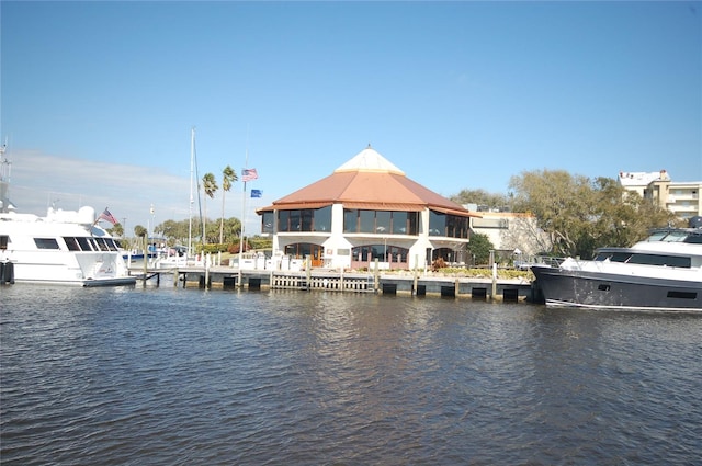 721 S Beach St Unit 217A, Daytona Beach, FL 32114 - dock area with a water view