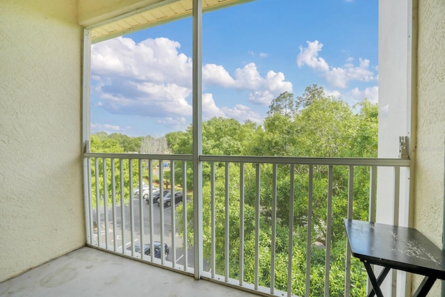 view of balcony