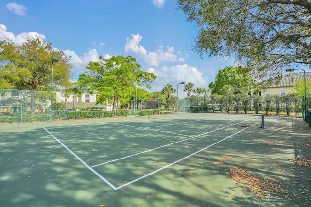 view of sport court