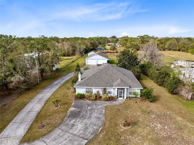 birds eye view of property