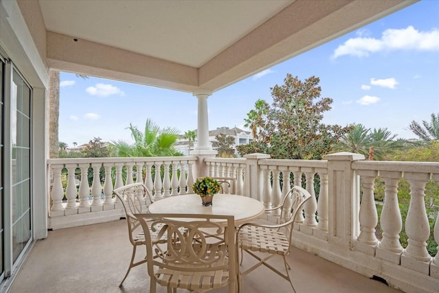 view of balcony