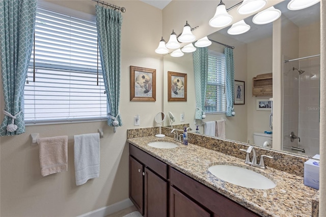 5307 Cortland Dr, Davenport, FL 33837 - bathroom with double vanity and toilet