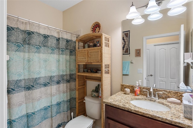 5307 Cortland Dr, Davenport, FL 33837 - full bathroom featuring vanity, a shower with curtain, and a chandelier