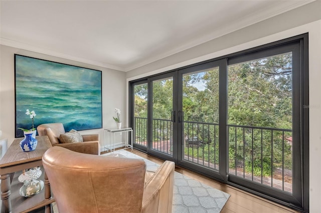 view of sunroom / solarium