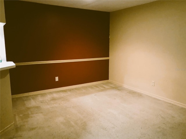 view of carpeted empty room