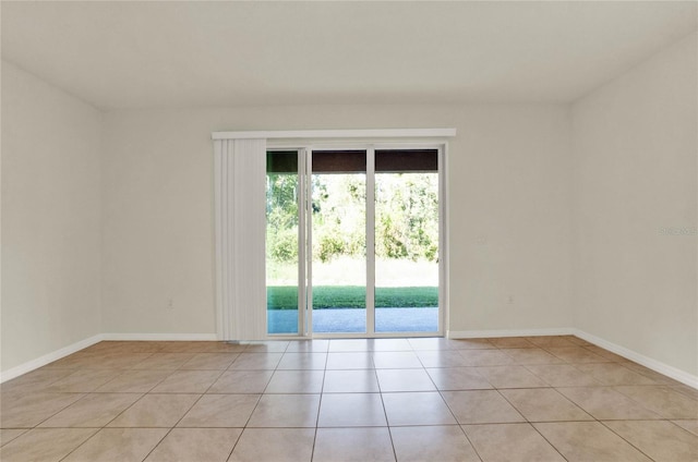 view of tiled empty room