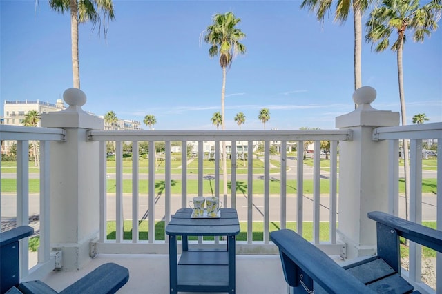 view of balcony