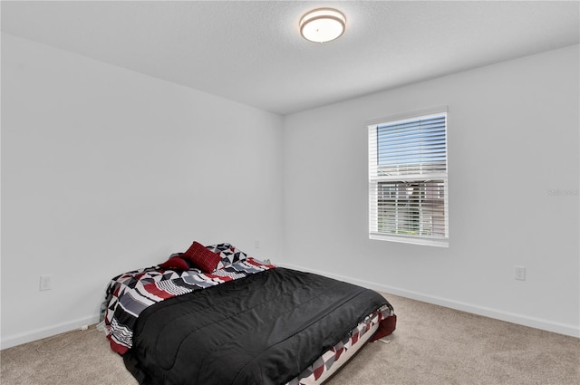 bedroom with carpet