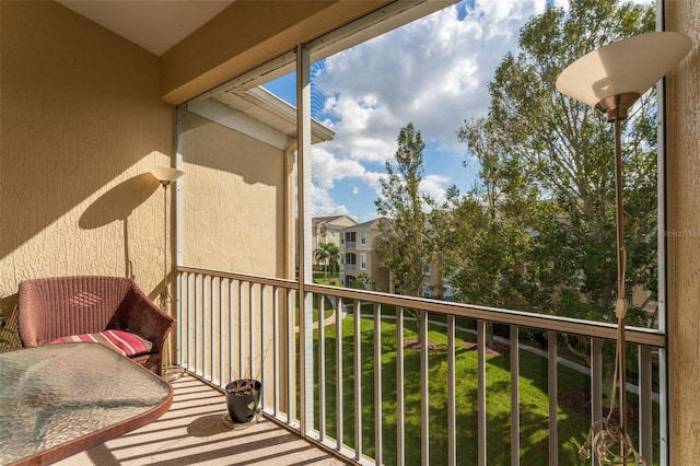 view of balcony