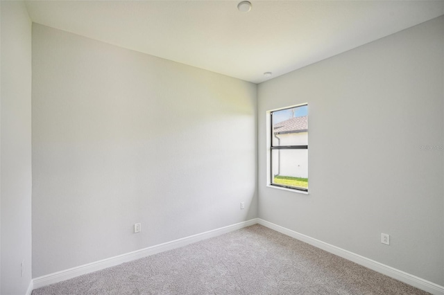 view of carpeted empty room