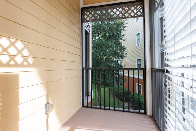 view of balcony