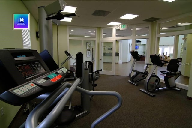 view of exercise room