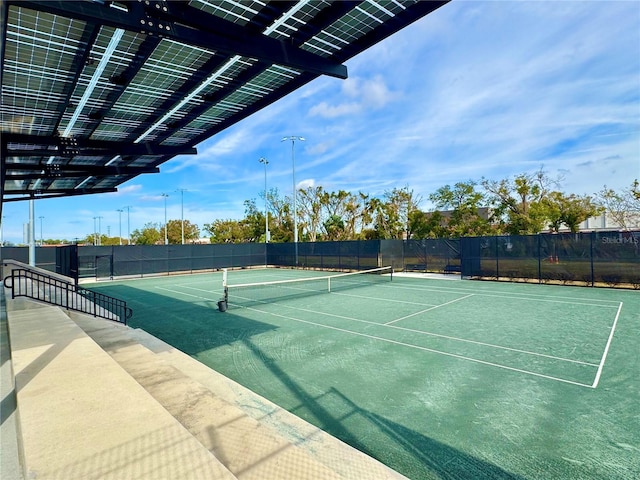 view of tennis court