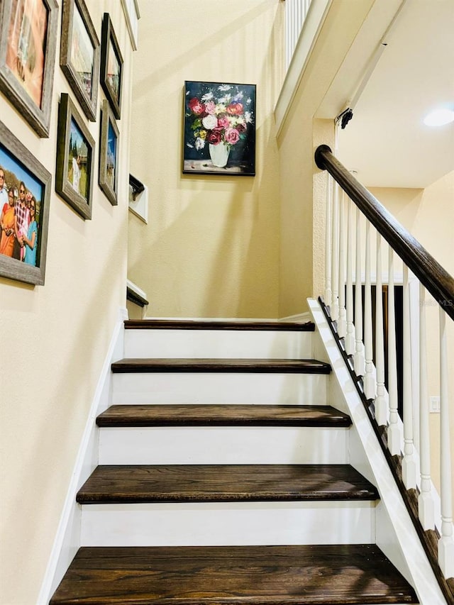 view of stairway