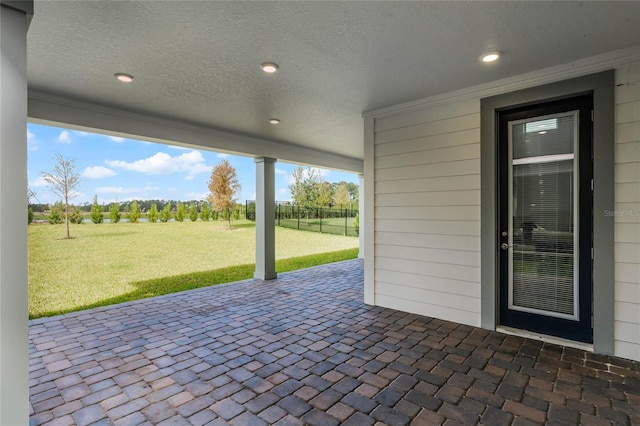 view of patio / terrace with fence