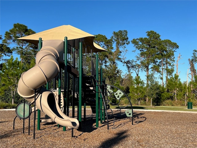 view of community jungle gym