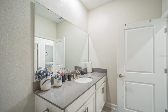 bathroom with vanity