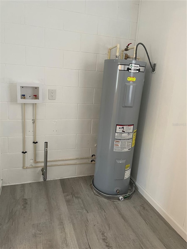 utilities featuring electric water heater