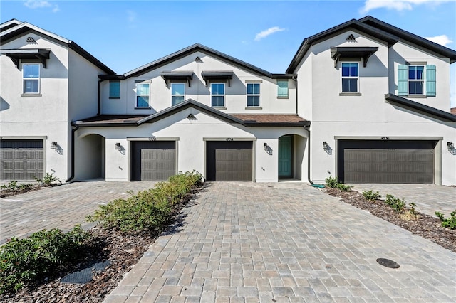 view of front of house featuring a garage