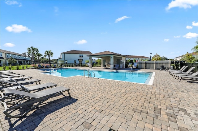 view of pool with a patio