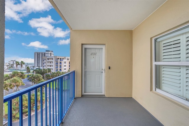 view of balcony