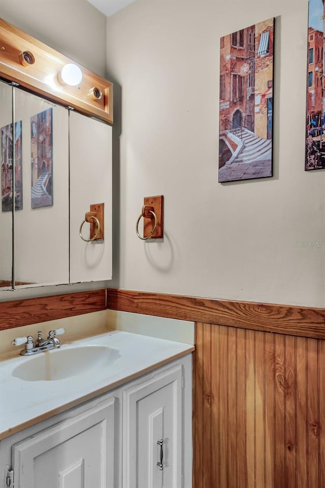 bathroom featuring vanity