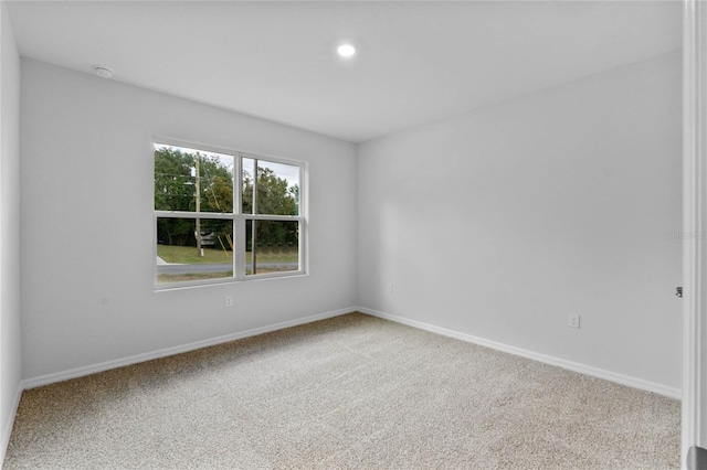 view of carpeted empty room