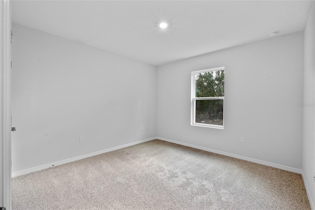 unfurnished room with carpet flooring