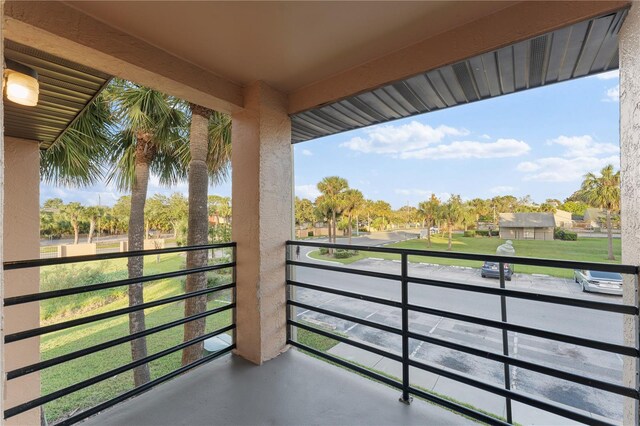 view of balcony