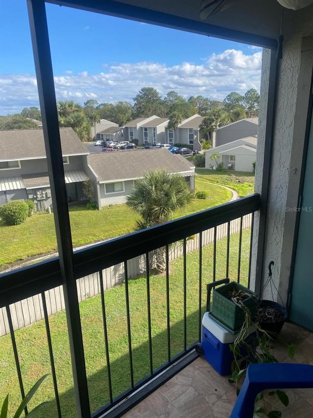 view of balcony