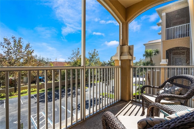 view of balcony