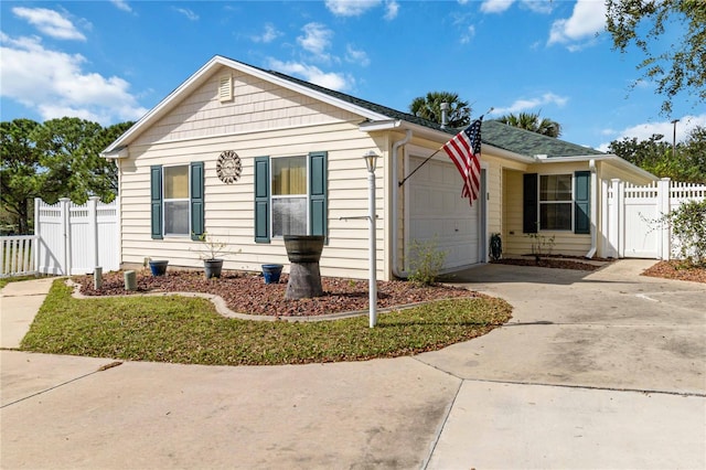 bungalow-style house with a garage