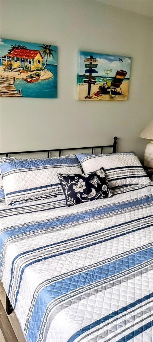 bedroom featuring hardwood / wood-style floors