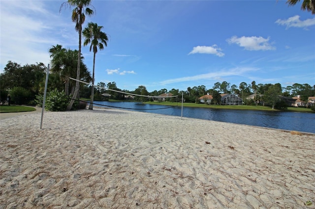 view of water feature