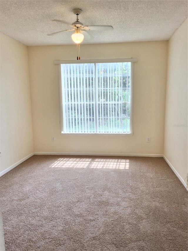 13103 Mulberry Park Dr Unit 817, Orlando, FL 32821 - spare room with a ceiling fan, carpet floors, and a textured ceiling