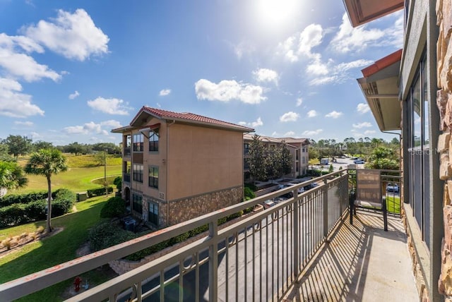 view of balcony