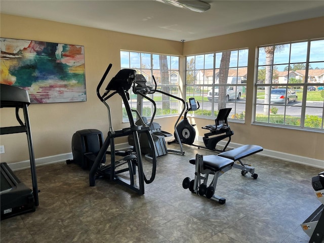 view of workout area